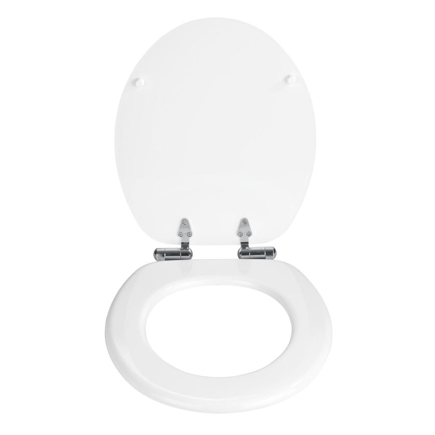 WENKO 22885100 - WC-Sitz URBIO 36 x 42,5 cm, weiß/silber