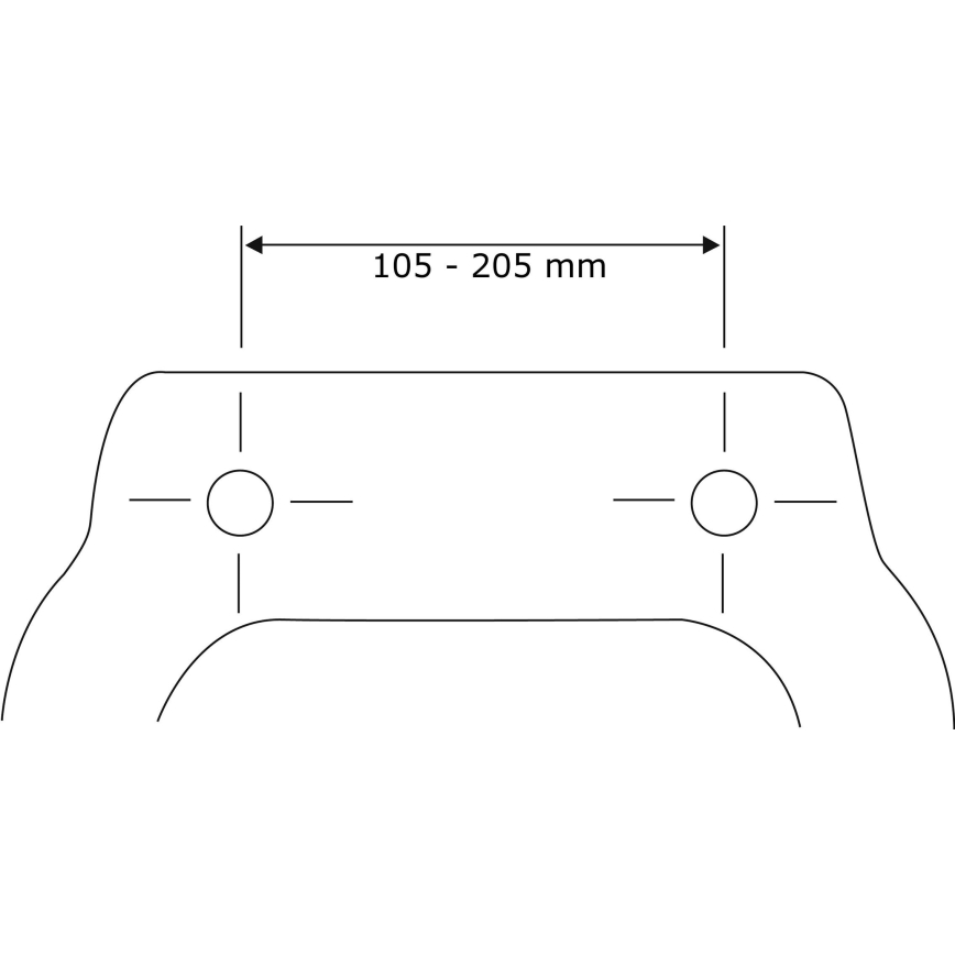 WENKO 22979100-WC Sitz Naturbuche 35,5x42,5 cm braun/silber