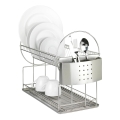 WENKO 2329100 - Geschirrabtropfer DUO 21x33 cm Edelstahl/silber