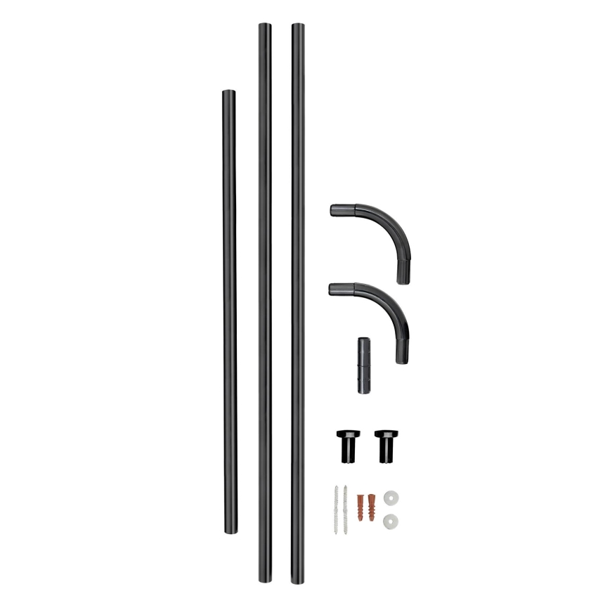 WENKO 23565100 - Stange 2x2 cm, schwarz