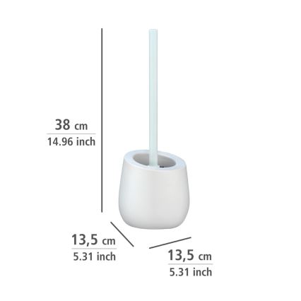 WENKO 23646100 - WC-Bürste BADI 13,5x38 cm weiß