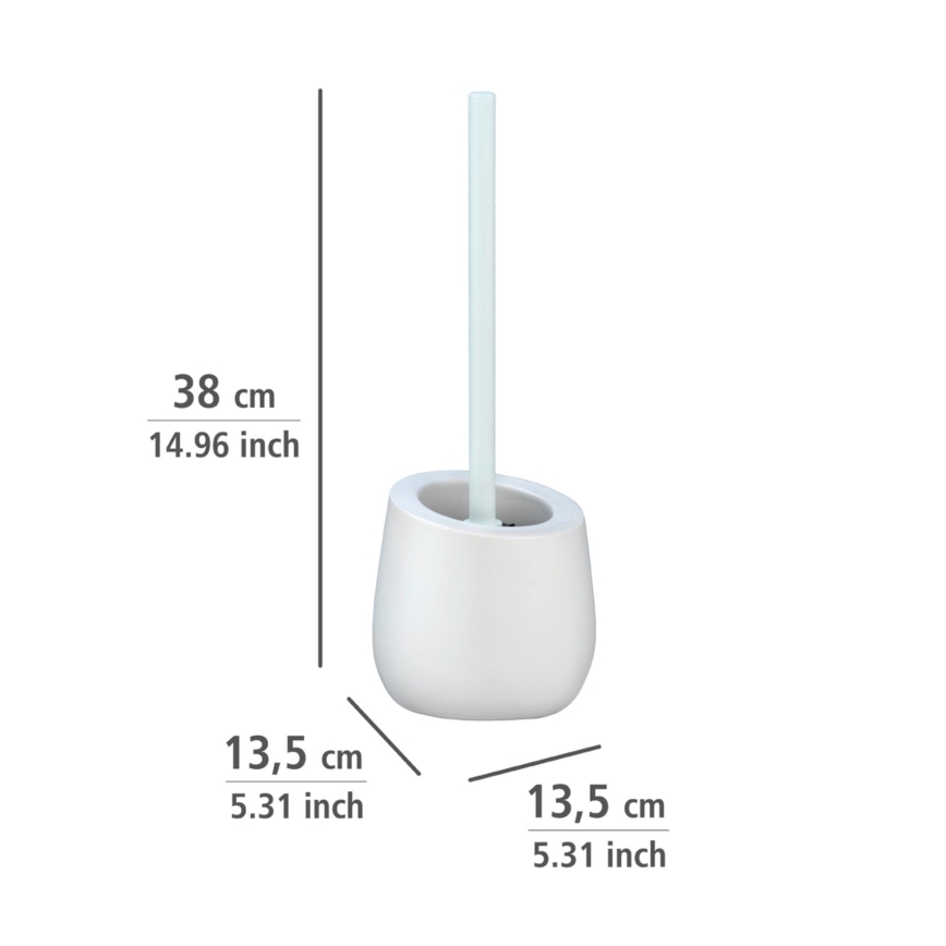 WENKO 23646100 - WC-Bürste BADI 13,5x38 cm weiß