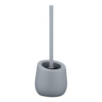 WENKO 23650100 - WC-Bürste BADI 13,5 x 38 cm grau