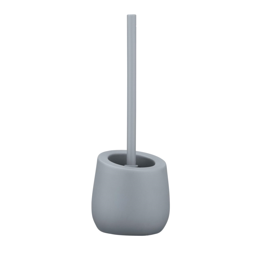 WENKO 23650100 - WC-Bürste BADI 13,5 x 38 cm grau