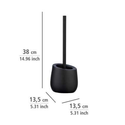 WENKO 23654800 - WC-Bürste BADI 13,5x38 cm schwarz