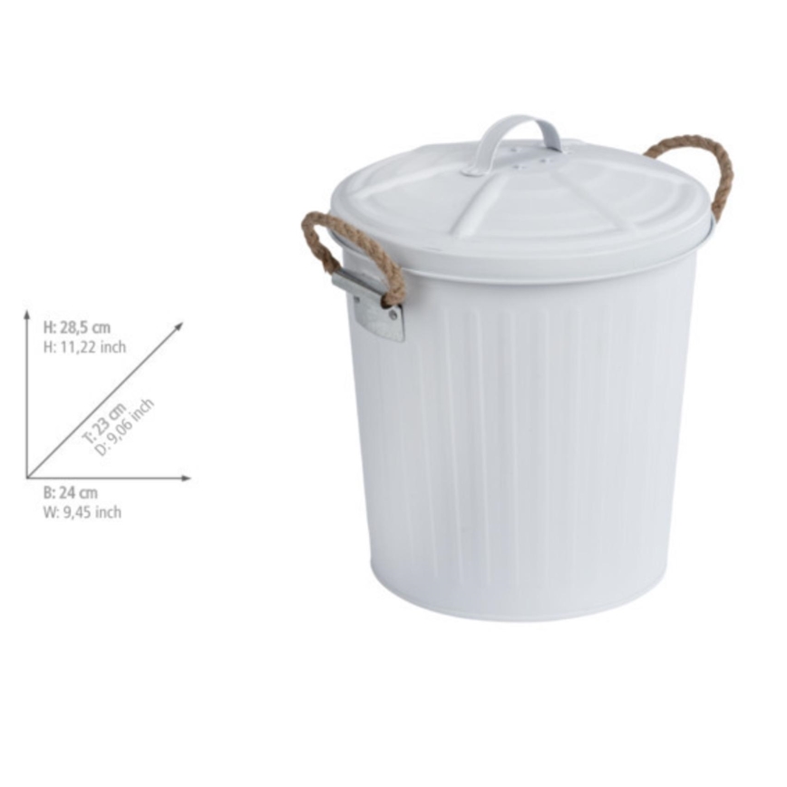 WENKO 23703100 - Korb GARA 24x28,5 cm weiß