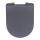 WENKO 23828100-WC WC-Sitz SEDILO 45,2x36,2 cm grau/silber