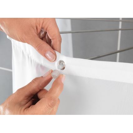 WENKO 23863100 - Duschhalter 96x72 cm Edelstahl/weiß