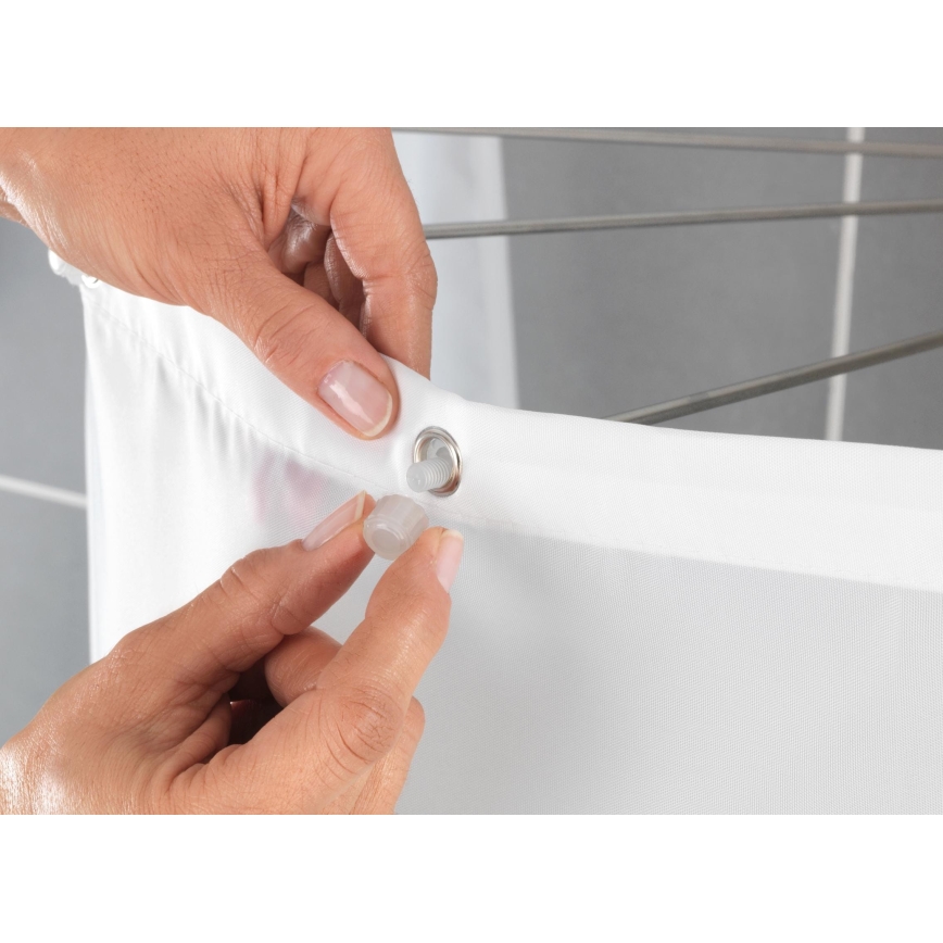 WENKO 23863100 - Duschhalter 96x72 cm Edelstahl/weiß