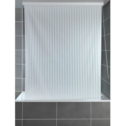 WENKO 23864100 - Duschrollo 132 x 240 cm weiß
