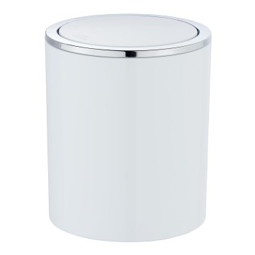 WENKO 23930100 - Korb INCA 14 x 16,8 cm weiß/glänzender Chrom