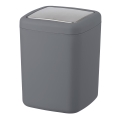 WENKO 23979100 - Abfalleimer BARCELONA 15x20 cm anthrazit/glänzender Chrom