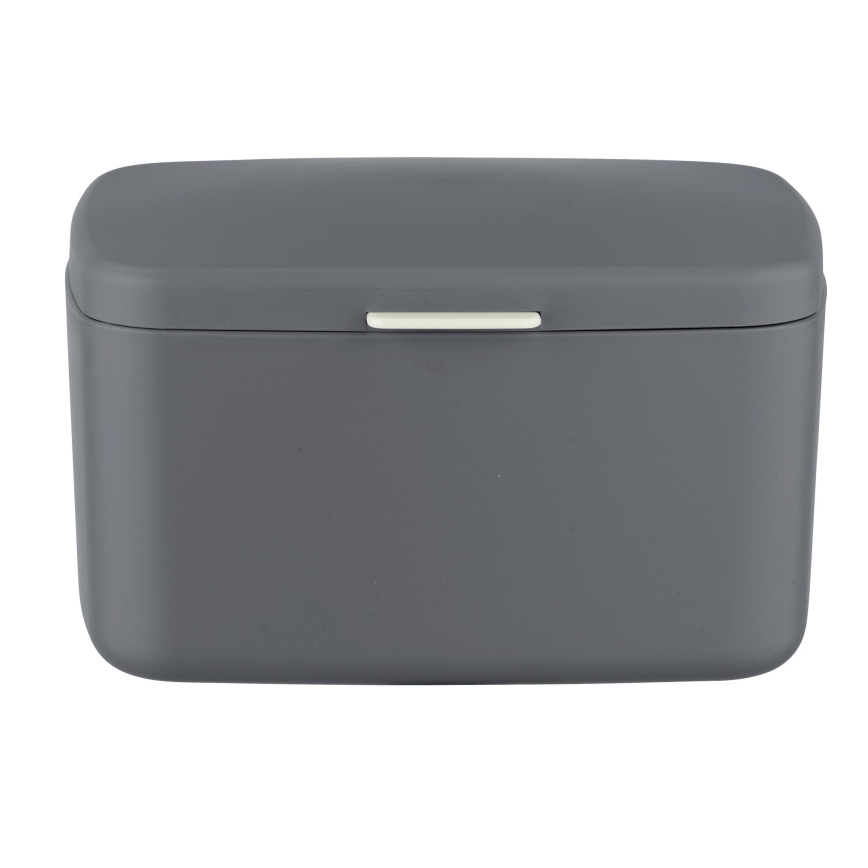 WENKO 23981100 - Box BARCELONA 19,5 x 16 cm Anthrazit/Glanzchrom