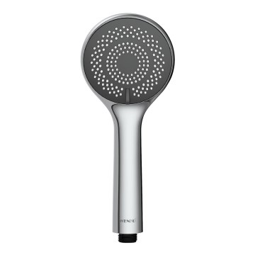 WENKO 23992100 - Duschkopf WASSERSPAR-SYSTEM 9,5 x 9,5 cm, hochglänzender Chrom/Grau