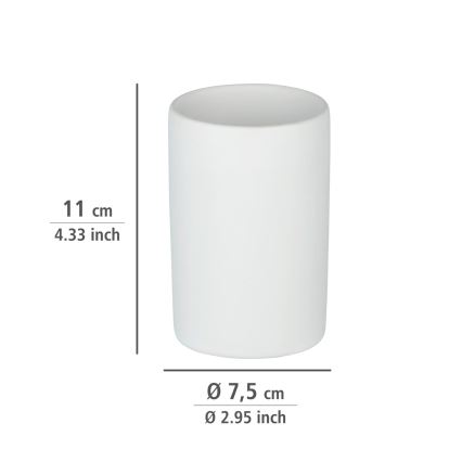 WENKO 24010100 - Becher POLARIS 7x11 cm weiß