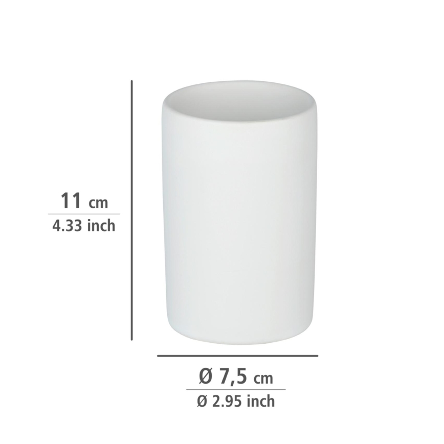 WENKO 24010100 - Becher POLARIS 7x11 cm weiß