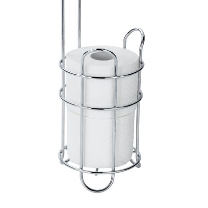 WENKO 24074800 - Toilettenpapierhalter 16x59 cm, Hochglanz-Chrom