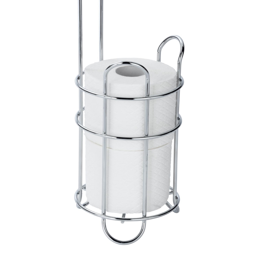 WENKO 24074800 - Toilettenpapierhalter 16x59 cm, Hochglanz-Chrom