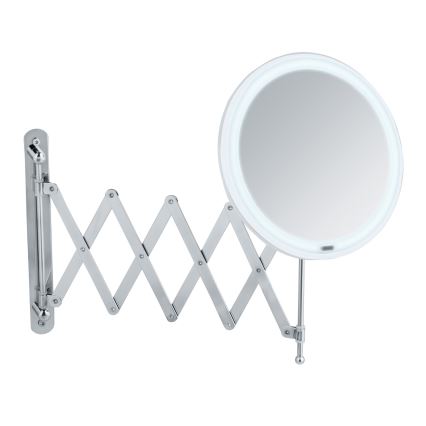 WENKO 24102100 - Spiegel BARONA 20x34 cm glänzender Chrom