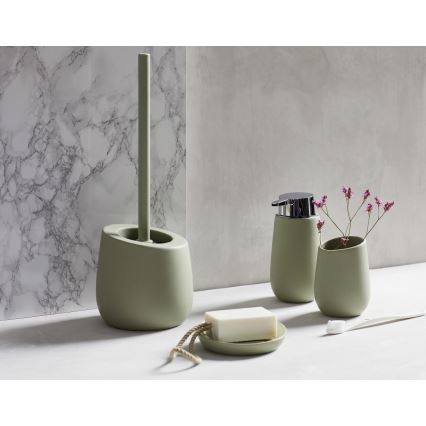 WENKO 24120100 - WC-Bürste BADI 13,5x38 cm grün