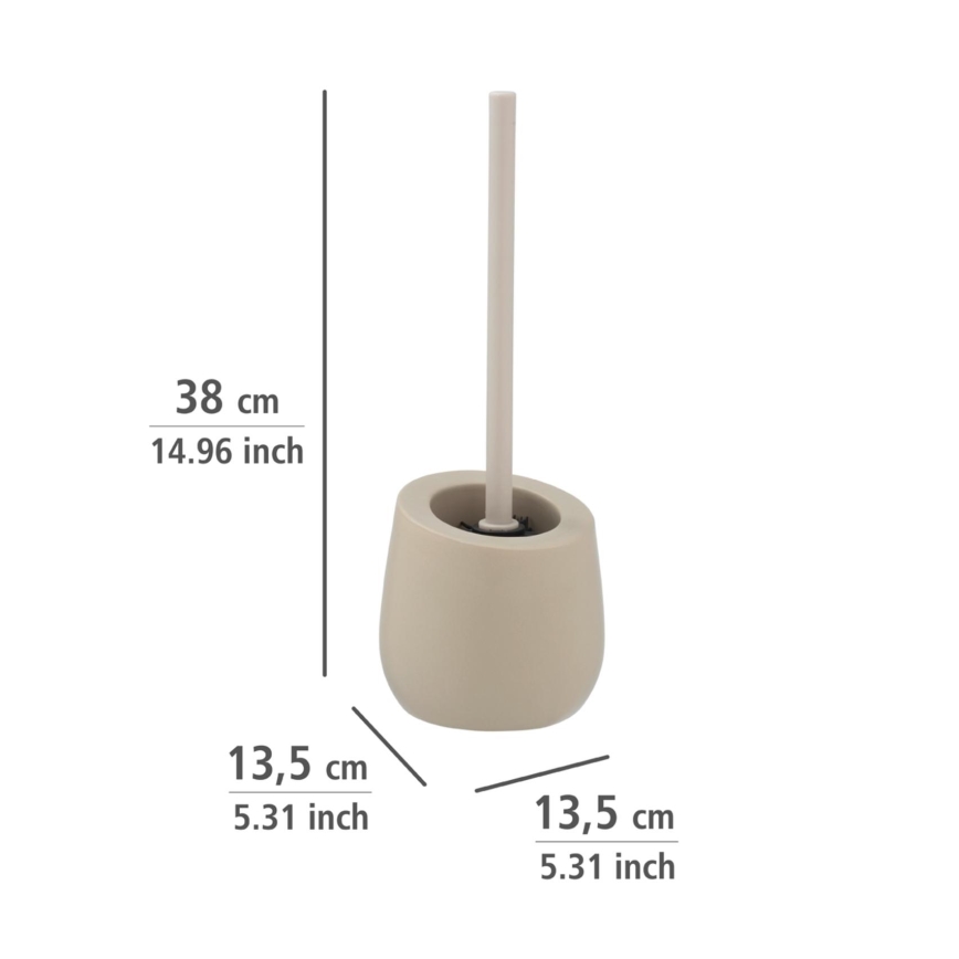 WENKO 24136100 - WC-Bürste BADI 13,5x38 cm beige