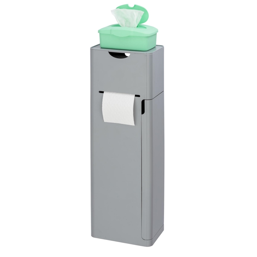 WENKO 24213100 - WC-Bürste IMON 20x58,5 cm grau