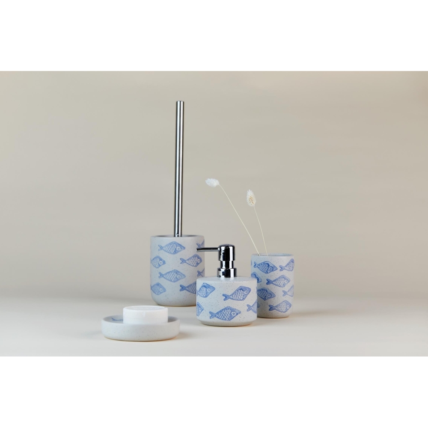 WENKO 24313100 - WC-Bürste AQUAMARIN 10x40 cm beige