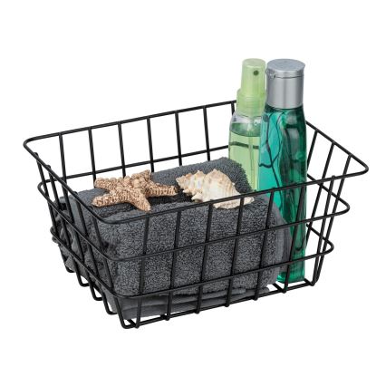 WENKO 24371100 - Korb VIANA 18x25 cm schwarz