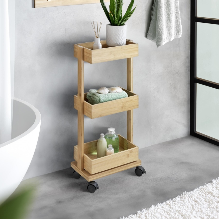 WENKO 24390100 - Regal TORTONA 18x71,5 cm braun/schwarz