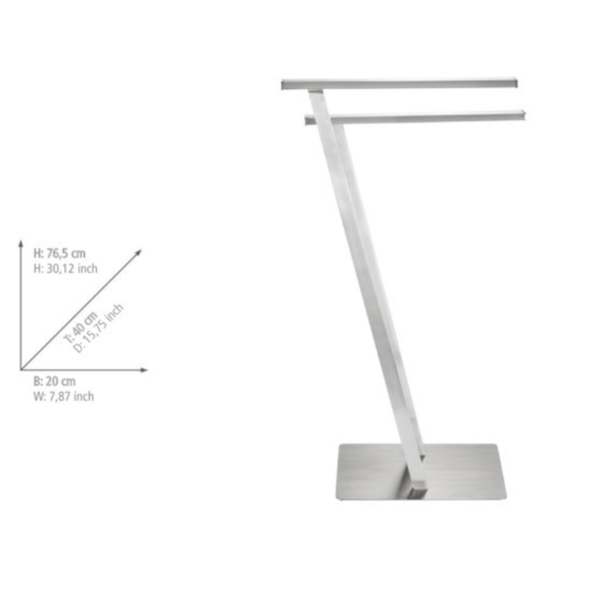 WENKO 24397100 - Handtuchhalter LIRIO 20x76,5 cm Edelstahl/satiniert