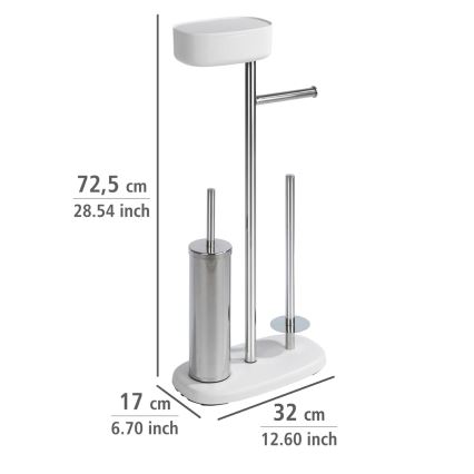 WENKO 24420100 - WC-Set RIVAZZA 17x72,5 cm weiß