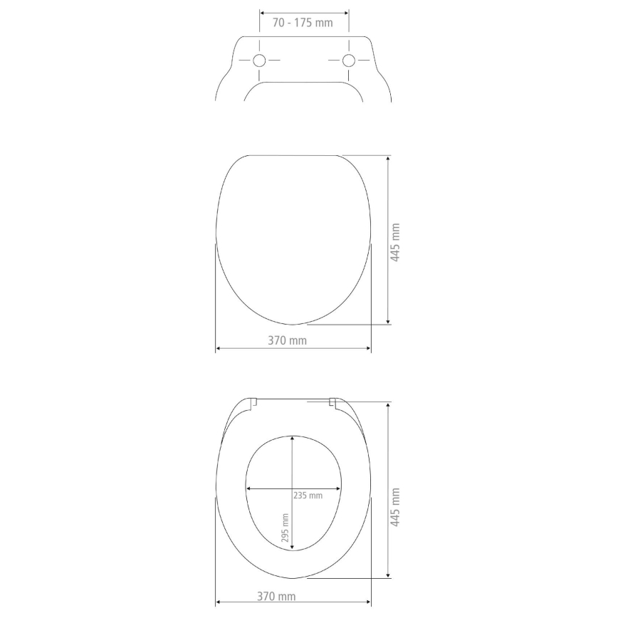 WENKO 24516100-WC WC-Sitz, Tragkraft 300/350 kg, 37x44,5 cm, weiß/silber