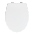 WENKO 24571100-WC WC-Sitz VORNO NEO 46x37 cm weiß/silber