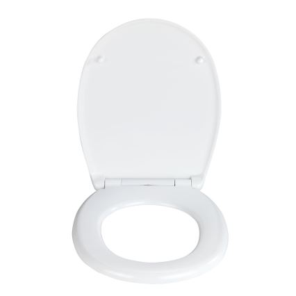 WENKO 24571100-WC WC-Sitz VORNO NEO 46x37 cm weiß/silber