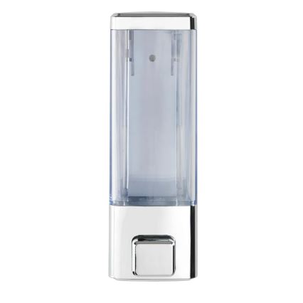 WENKO 24593100 - Seifenspender ISTRES 320 ml, glänzender Chrom/transparent