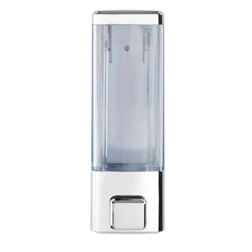 WENKO 24593100 - Seifenspender ISTRES 320 ml, glänzender Chrom/transparent