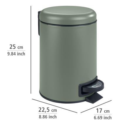 WENKO 24636100 - Korb LEMAN 17x25 cm grün/schwarz