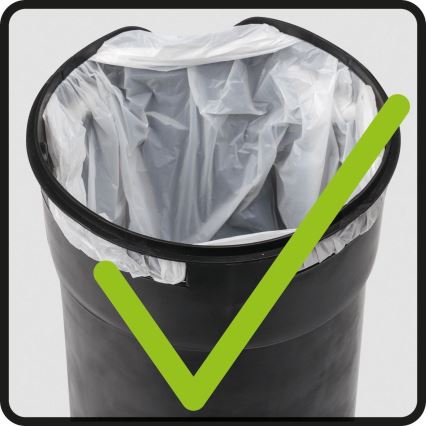 WENKO 24678100 - Korb LEMAN 21x24 cm weiß/schwarz