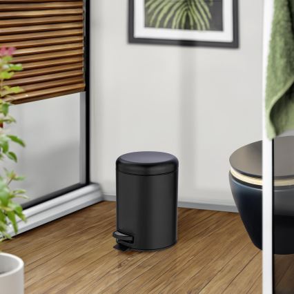 WENKO 24681100 - Korb LEMAN 21 x 24 cm schwarz