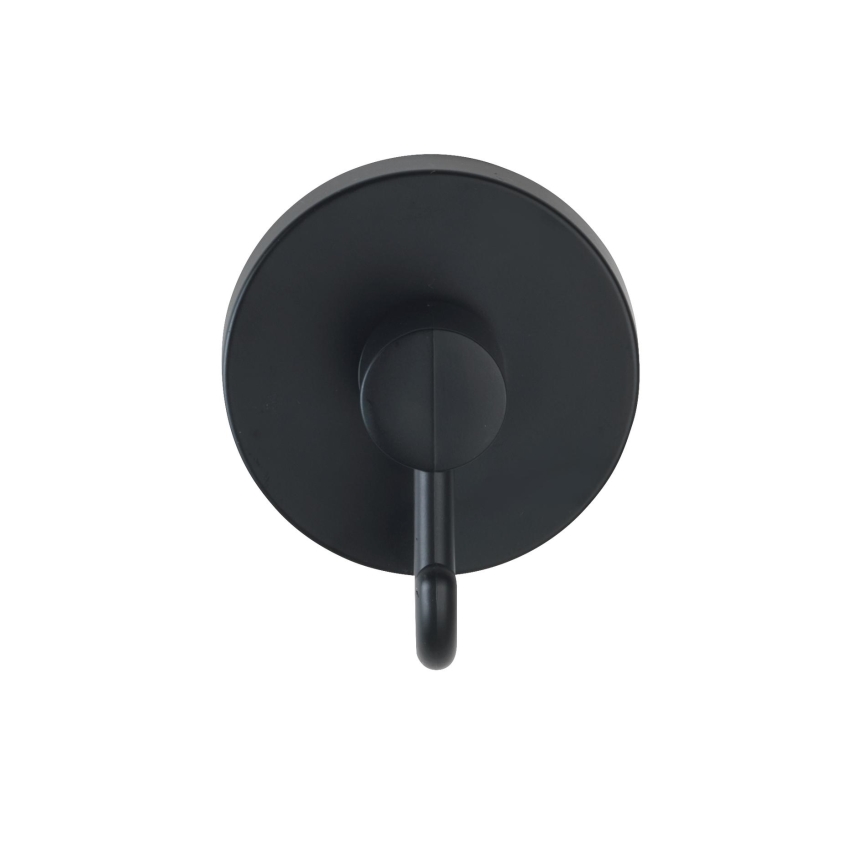 WENKO 24730100-Haken VACUUM-LOC RUND SCHW 6x6,7 cm schwarz