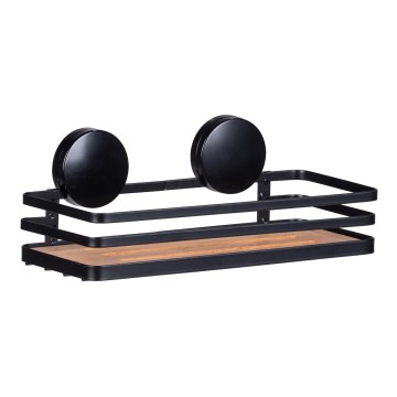 WENKO 24979800-Ablage ALBA 26,5x12,5 cm schwarz/braun