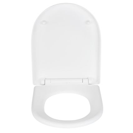 WENKO 24988100-WC WC-Sitz EXCLUSIVE 45 x 36,5 cm weiß/silber