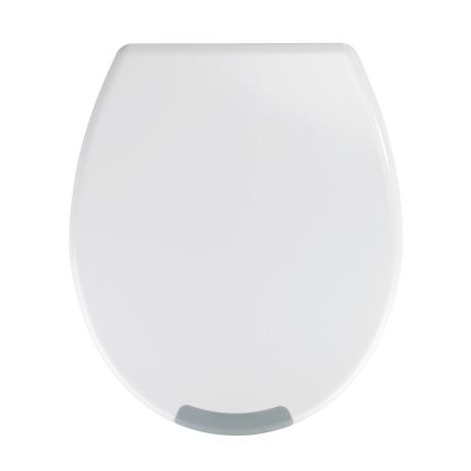 WENKO 25005100-WC-Sitz SECURA 37x44 cm weiß/grau