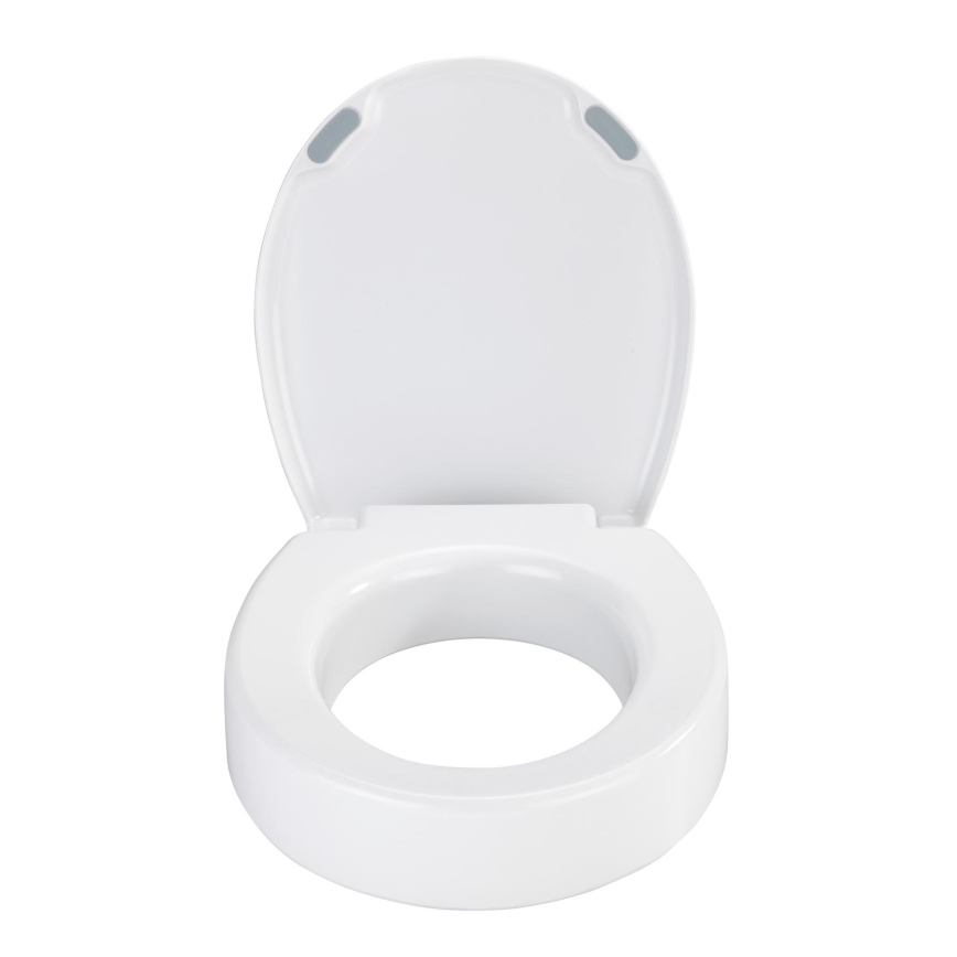 WENKO 25005100-WC-Sitz SECURA 37x44 cm weiß/grau