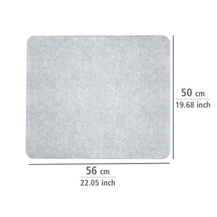 WENKO 2511910800 - Abdeckplatte 50x56 cm transparent/grau