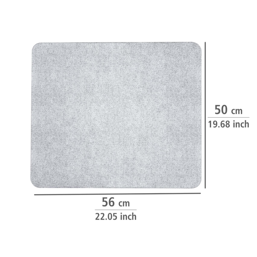WENKO 2511910800 - Abdeckplatte 50x56 cm transparent/grau