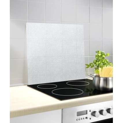 WENKO 2511910800 - Abdeckplatte 50x56 cm transparent/grau