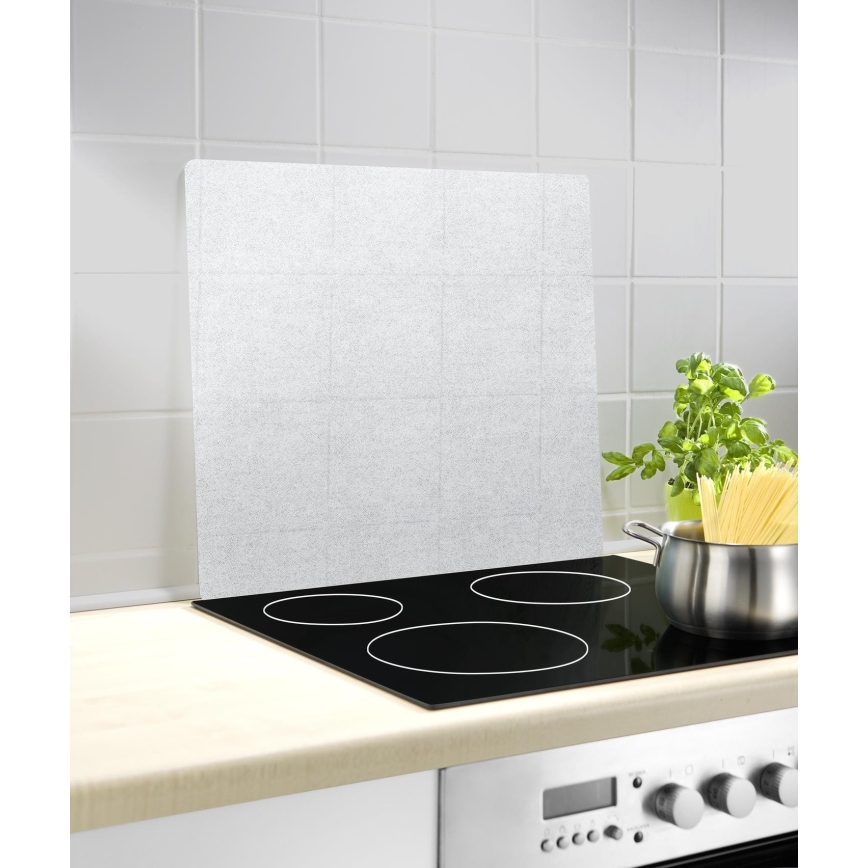 WENKO 2511910800 - Abdeckplatte 50x56 cm transparent/grau