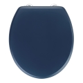 WENKO 25172100-WC-Sitz PRIMA 37x41 cm blau/silber
