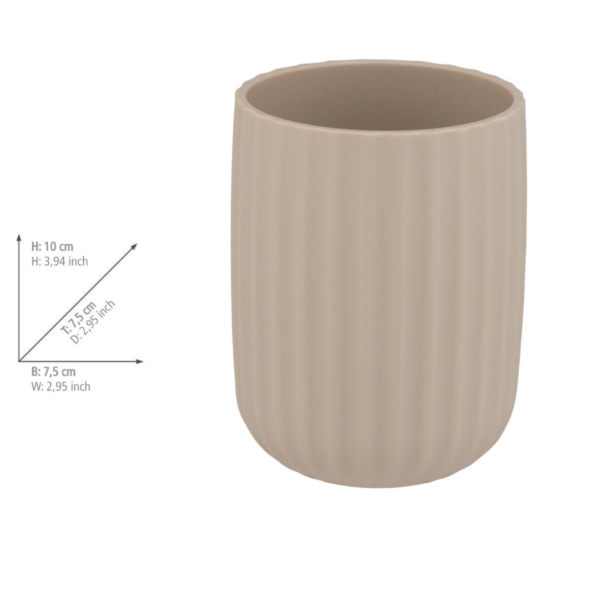 WENKO 25183100 - AGROPOLI-Becher, 7,5 x 10 cm, beige